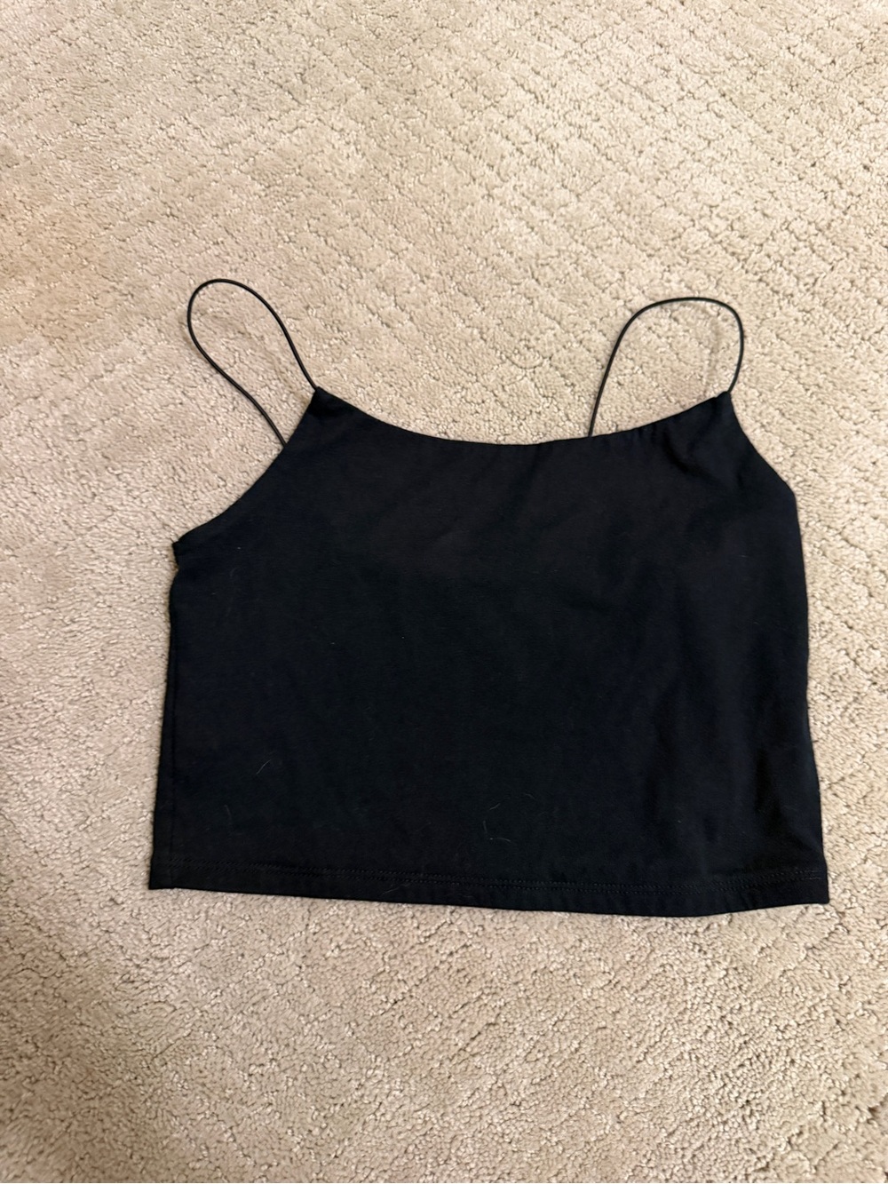 wild fable Black Spaghetti Strap Crop Cami